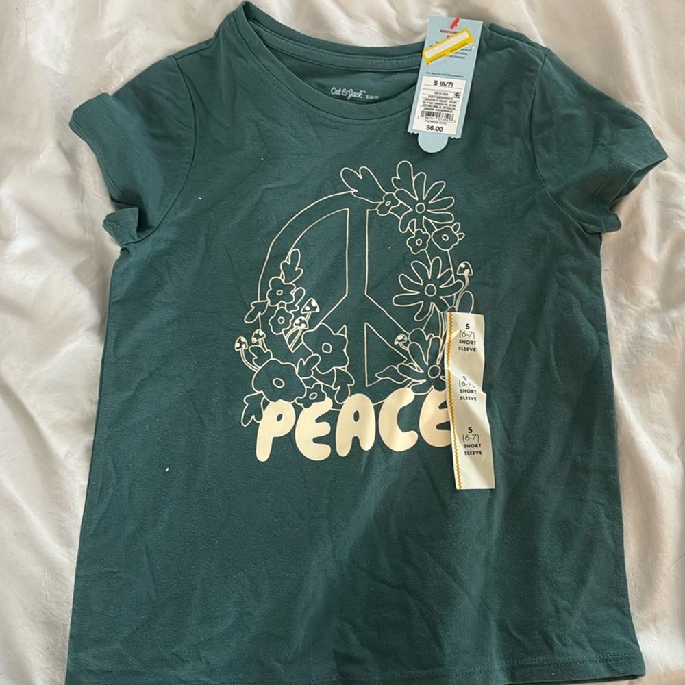 Dust Green Girls Tee